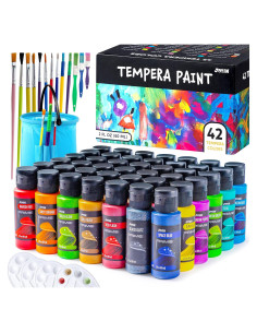 Juego de Pintura Tempera JOYIN 42 Colores No Tóxica