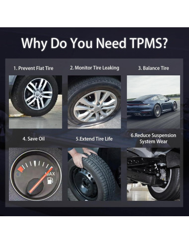 Sensor TPMS Marsflex 42607-33021 para Toyota y Lexus - Juego de 4