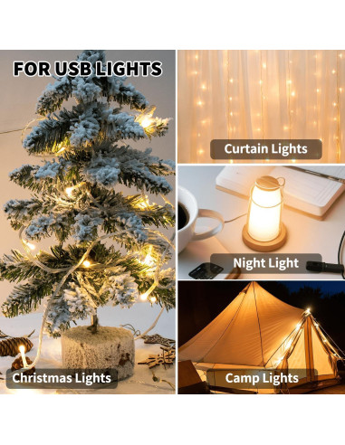 Caja de Batería para 3 Pilas AA YOLIGHT con USB 4.5V