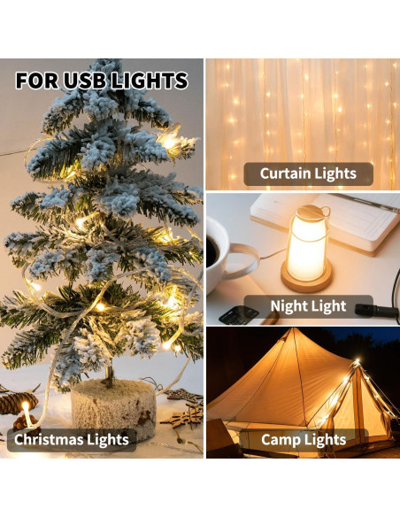 Caja de Batería para 3 Pilas AA YOLIGHT con USB 4.5V