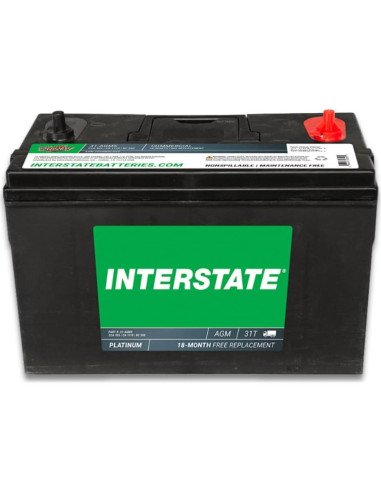 Batería de Ciclo Profundo AGM 12V 100Ah Interstate 31-AGM5