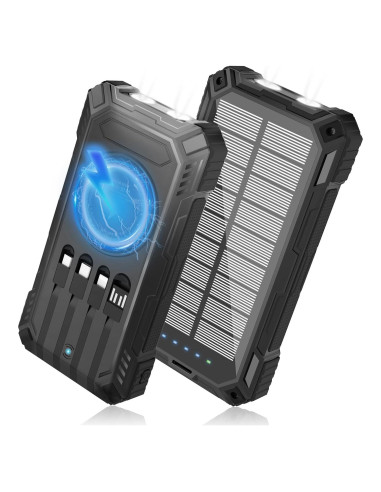 Banco de Energía Solar 49800mAh Anker Cargador Inalámbrico 15W