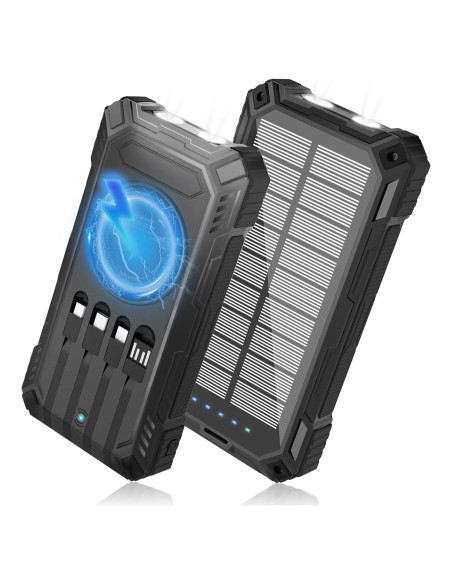 Banco de Energía Solar 49800mAh Anker Cargador Inalámbrico 15W