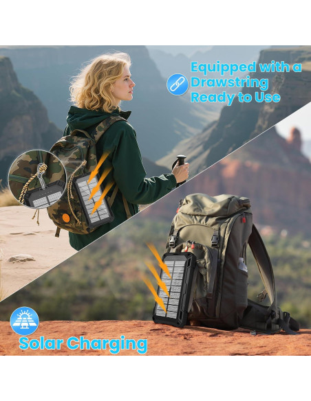 Banco de Energía Solar 49800mAh Anker Cargador Inalámbrico 15W