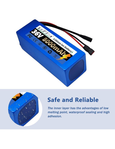 Batería de Litio 36V 8Ah Cefito para Ebike y Scooters