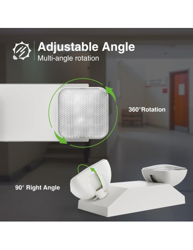 Luces de Emergencia LED FREELICHT Paquete de 4 Ajustables