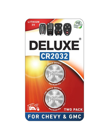 Baterías CR2032 para Llave Remota Chevy GMC - Paquete de 2