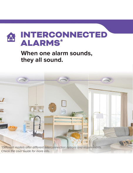 Alarma de Humo Kidde SMACFEX 120V con Batería 9V y Detección Rápida