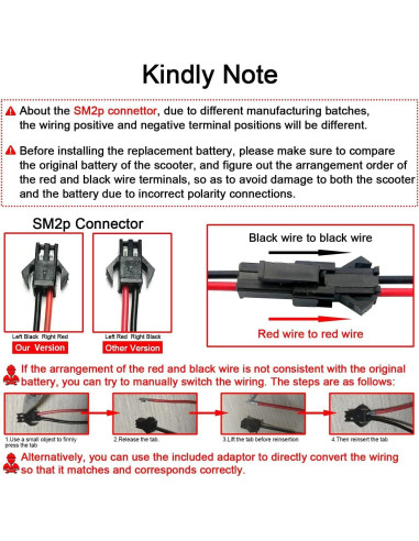 Batería de Reemplazo 36V 7.8Ah CBJJ para Scooter Eléctrico