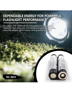 Batería Recargable Ni-MH 3.6V 3000mAh elxjar 2-Pack 2