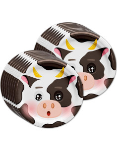 Kit de Vajilla para Fiesta de Cumpleaños Vaca - Birthday Galore 2