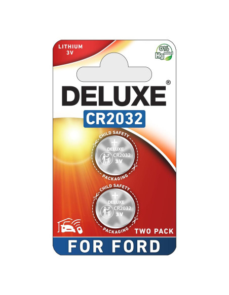 Baterías CR2032 Deluxe para Llaveros Ford - Paquete de 2