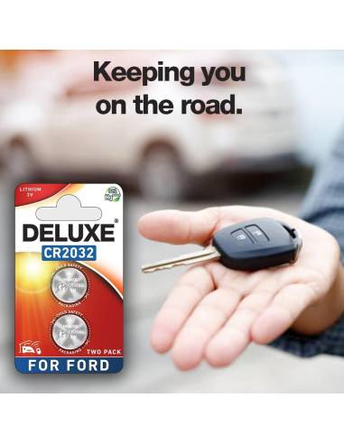 Baterías CR2032 Deluxe para Llaveros Ford - Paquete de 2