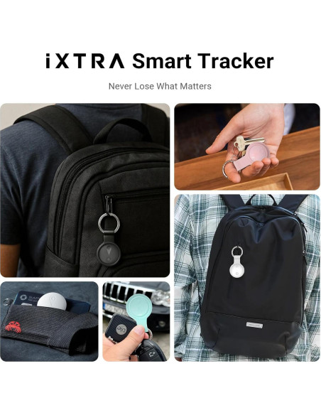 Rastreador Bluetooth iXTRA Finder Tag F18B 4 Pack Negro