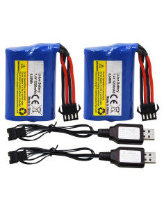 Batería recargable Li-ion 7.4V 1100mAh Blomiky SM-4P para barco RC