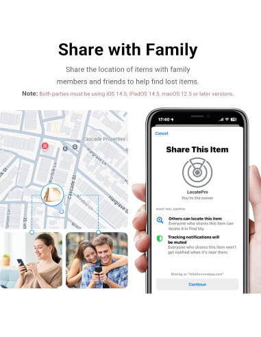 Rastreador Bluetooth iXTRA Finder Tag F18B 4 Pack Negro