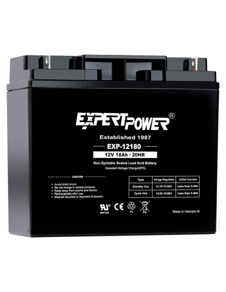 Batería de Plomo Ácido ExpertPower EXP12180 12V 18Ah