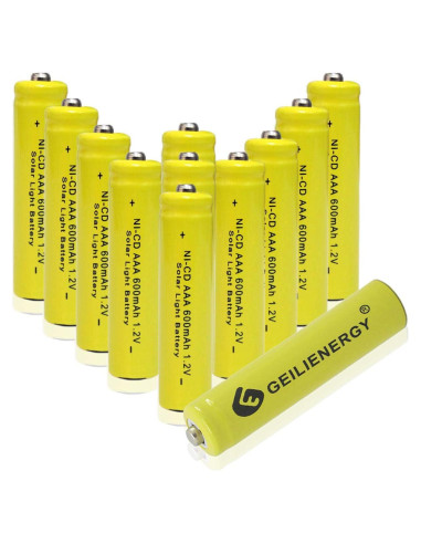 Baterías Recargables NiCd AAA GEILIENERGY 600mAh 12 Piezas