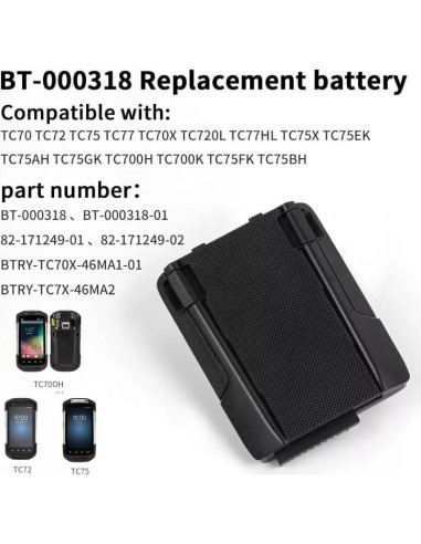 Paquete de 2 Baterías de Reemplazo ANCBD BT-000318 4620mAh