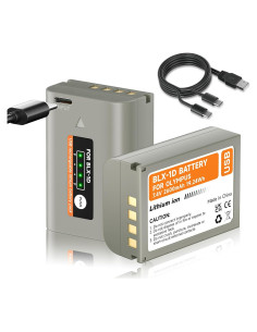 Paquete de 2 Baterías BLX-1 Olympus OM-1 y OM-1 Mark II