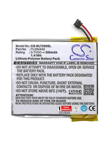 Batería de Reemplazo XSPLENDOR para Termostato Nest 2da y 3ra Gen 380mAh