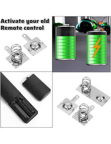 10 Pares Resortes de Batería AA Alrhso 12x11mm 12x28mm