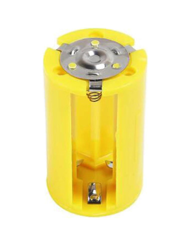 Adaptadores de Batería AA a D AEDIKO 6 Pcs 1.5V Amarillo