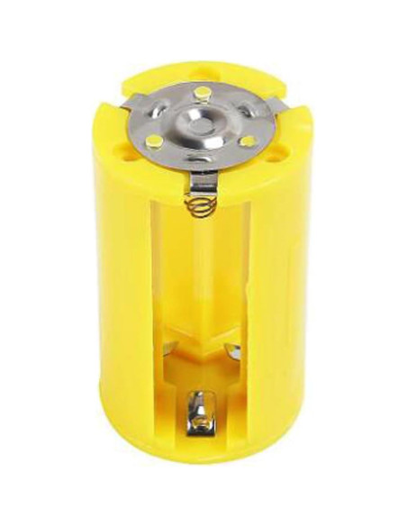 Adaptadores de Batería AA a D AEDIKO 6 Pcs 1.5V Amarillo