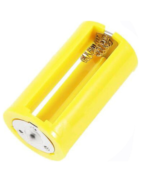 Adaptadores de Batería AA a D AEDIKO 6 Pcs 1.5V Amarillo