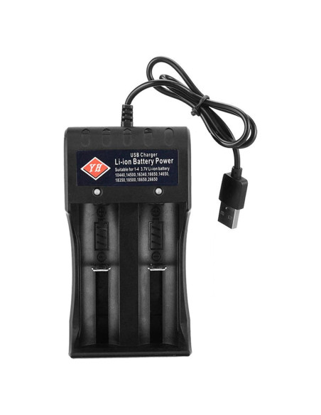 Cargador de Batería Inteligente USB 2 Bahías Swanlake 3.7V