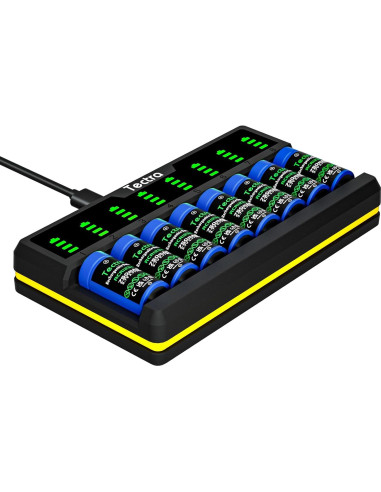 Baterías Recargables Tectra 123A 3.7V 750mAh Paquete de 12