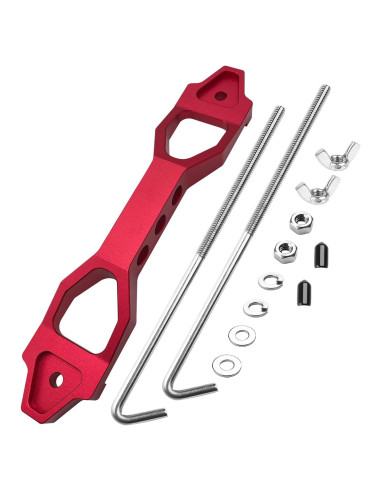 Soporte de Batería Aronova N-AL1420-10-RD-HD Rojo 10"