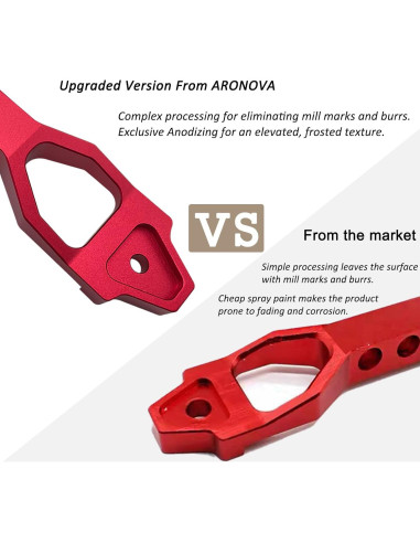 Soporte de Batería Aronova N-AL1420-10-RD-HD Rojo 10"