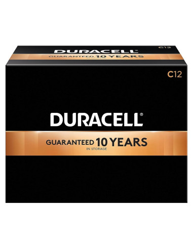 Batería Alcalina Duracell Coppertop C - Paquete 12 Unidades