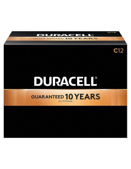 Batería Alcalina Duracell Coppertop C - Paquete 12 Unidades