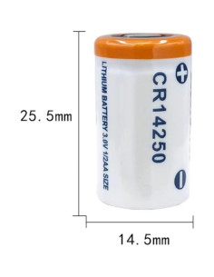 Batería de Litio CR14250 3V 600mAh DUDUTANG No Recargable 2