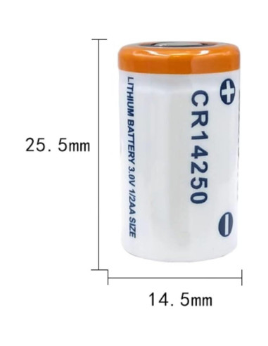 Batería de Litio CR14250 3V 600mAh DUDUTANG No Recargable