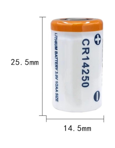 Batería de Litio CR14250 3V 600mAh DUDUTANG No Recargable