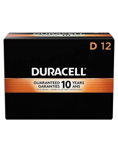 Baterías Alcalinas Duracell Coppertop D, 12 Unidades