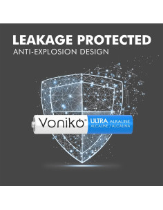 Baterías Alcalinas AAAA Voniko - Paquete de 8 Ultra Duraderas 2