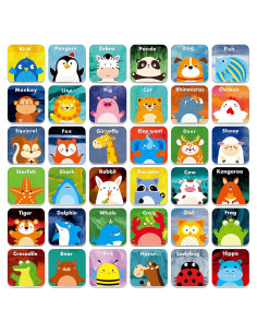 Juego de Emparejamiento de Animales Hebayy - 72 Tarjetas Flash