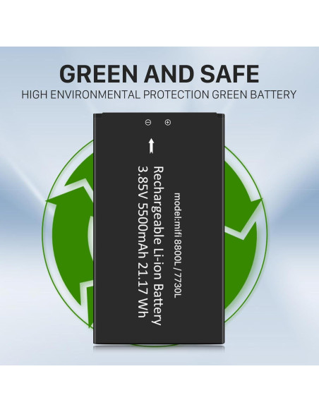 Batería de Reemplazo Mifi 8800L 5500mAh Novatel Verizon