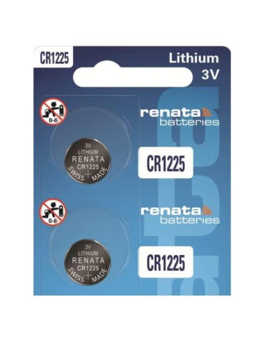 Baterías de Litio Renata CR1225 - 3V 48mAh (2 unidades)