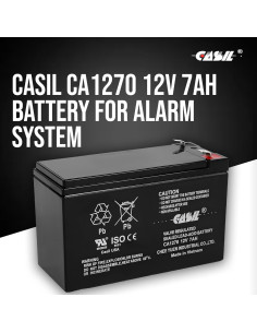 Batería de Alarma Casil CA1270 12V 7AH Recargable 2