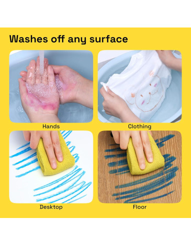 ARTISTRO Pintura Tempera Lavable 36 Barras para Niños