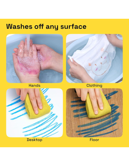 ARTISTRO Pintura Tempera Lavable 36 Barras para Niños