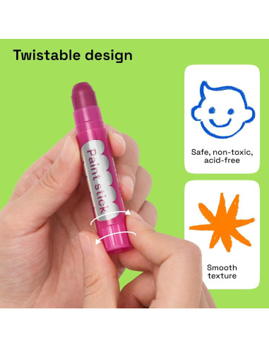 ARTISTRO Pintura Tempera Lavable 36 Barras para Niños