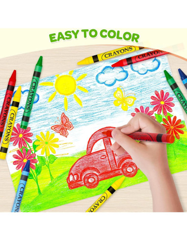 150 Crayones Ellinjan 4 Colores Mini para Niños