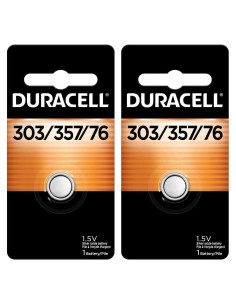 Batería de botón Duracell 303/357/76 1.5V - Paquete de 2