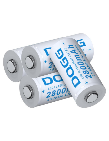 Batería recargable 16340 PAOWANG 2800mAh 4 unidades 3.7V